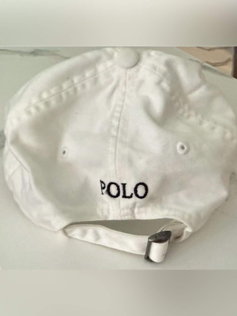 Polo Ralph Lauren BMW Hat Cap Baseball Strap Back One Size White Logo Mens - Picture 12 of 13